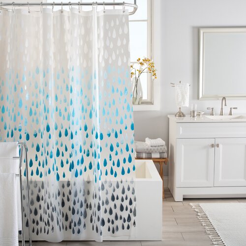 Ebern Designs Wandle Vinyl Ombre Shower Curtain And Reviews Wayfair